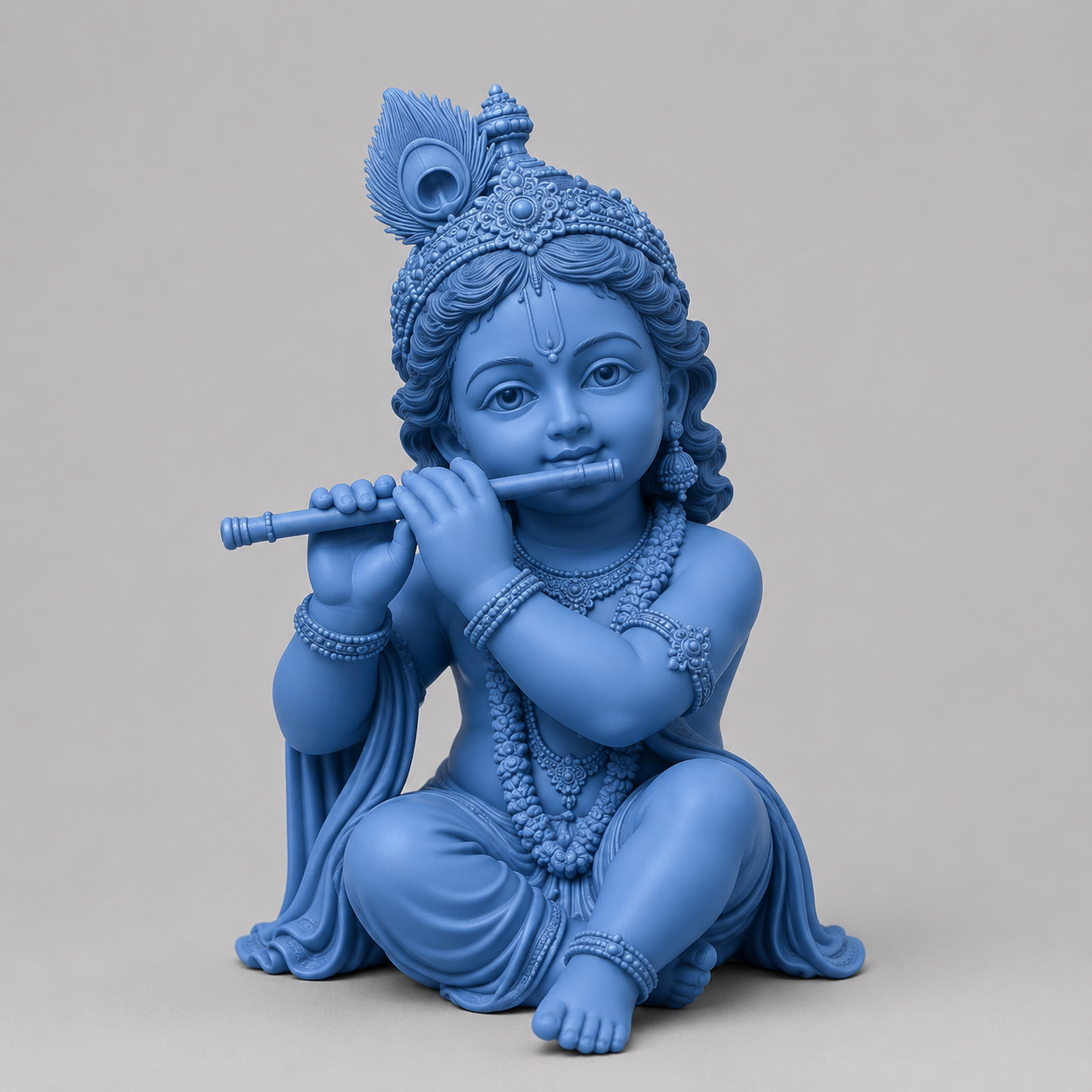 Krishna Ji Blue V3454 3D Model (5 Inch)